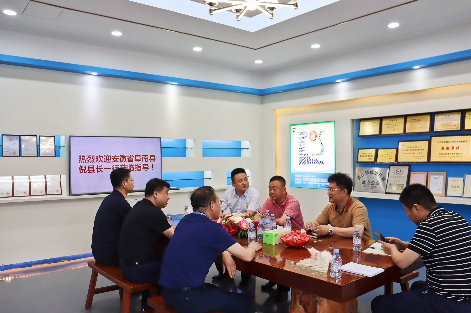 熱烈歡迎安徽省阜南縣倪縣長一行蒞臨指導！